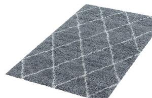 Kusový koberec Alvor Shaggy 3401 grey - 60 x 110 cm