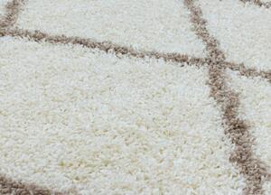 Kusový koberec Alvor Shaggy 3401 cream - 60 x 110 cm