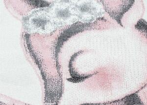 Dětský kusový koberec Bambi 850 pink - 80 x 150 cm