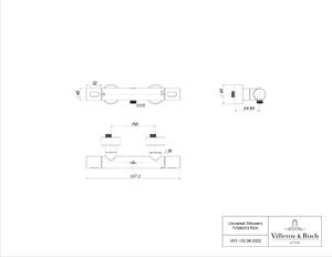 Villeroy & Boch Universal Taps & Fittings sprchová baterie nastěnná ano černá TVS000017000K5