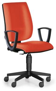 Antares Kancelářská židle FIGO s područkami, permanentní kontakt, oranžová