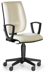 Antares Kancelářská židle FIGO s područkami, permanentní kontakt, bílá