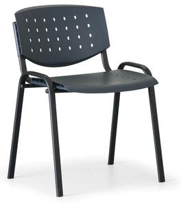 Antares Jednací židle TONY, antracit, konstrukce černá