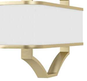 Open Design OR84856 - Lustr na tyči GERDO OVALE 6xE14/12W/230V mosaz/bílá