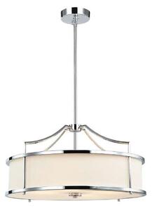 Open Design OR80872- Lustr na tyči STANZA 4xE27/15W/230V pr. 55 cm l. chrom/bílá