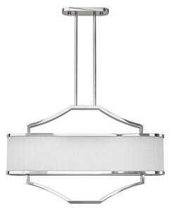 Open Design OR84849 - Lustr na tyči GERDO OVALE 6xE14/12W/230V lesklý chrom/bílá