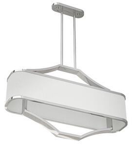 Open Design OR84849 - Lustr na tyči GERDO OVALE 6xE14/12W/230V lesklý chrom/bílá