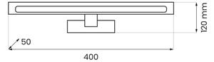 LED Koup. osvětlení zrcadla KLIMT LED/8W/230V 3000/4000/6000K 40 cm IP44 bílá