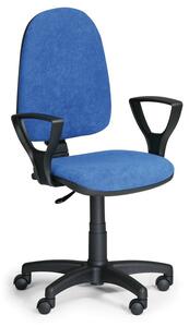 Kancelářská židle TORINO s područkami, permanentní kontakt, šedá