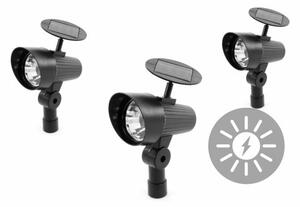 Garthen 313 Sada zahradních solárních LED osvětlení - 3ks reflektorů