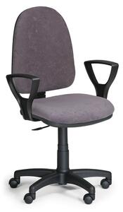 EUROSEAT Kancelářská židle TORINO s područkami, permanentní kontakt, šedá