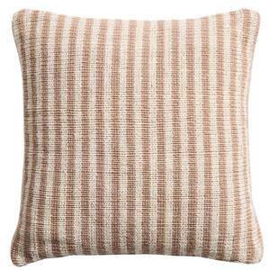 Kave Home Béžový pruhovaný povlak na polštář Dirome 45 x 45 cm