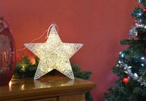 Nexos 28302 Vánoční dekorace - vánoční hvězda - 35 cm, 30 LED diod