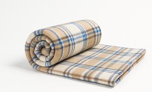 Jahu Deka fleece kostka 150 x 200 cm Barva: hnědo-béžová