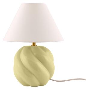 Stolní lampa Globen Lighting, DAHLIA, Béžová, Obývací pokoj, Tkanina / Textil