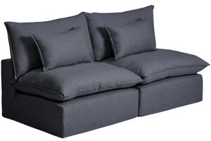 Kave Home Tmavě šedá pohovka Anarela 220 cm s odnímatelným potahem