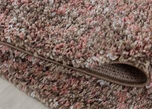Kusový koberec Enjoy Shaggy 4500 rose - 60 x 110 cm