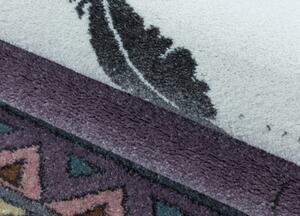 Dětský kusový koberec Funny 2104 violet - 140 x 200 cm