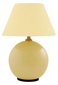Stolní lampa Globen Lighting, IRIS, stmívatelné, Žlutá, Obývací pokoj, Tkanina / Textil