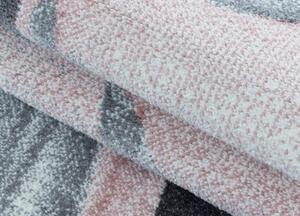 Dětský kusový koberec Funny 2107 pink - 80 x 150 cm