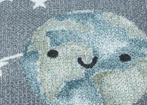 Dětský kusový koberec Funny 2105 grey - 80 x 150 cm