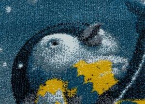 Dětský kusový koberec Funny 2110 blue - 80 x 150 cm