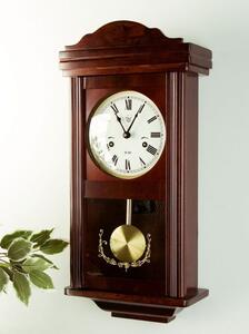 Tuin THESEUS 1403 Nástěnné kyvadlové hodiny mahagon - 60 cm
