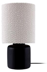 Stolní lampa Globen Lighting, Florian, Bílá, Obývací pokoj, Tkanina / Textil