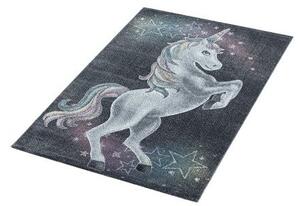 Dětský kusový koberec Funny 2102 grey - 80 x 150 cm