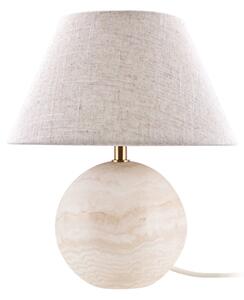Stolní lampa Globen Lighting, Castello, Béžová, Obývací pokoj, Tkanina / Textil, Design