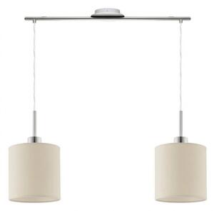 Eglo - LED Lustr na lanku TUNJA 2xE27/60W/230V krémová