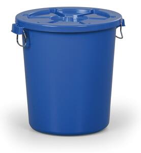 Nádoba na odpad s víkem, 65 l, modrá