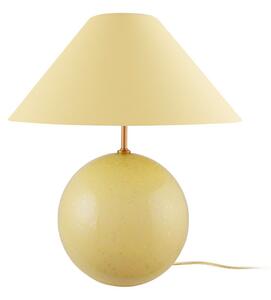 Stolní lampa Globen Lighting, IRIS, Žlutá, Obývací pokoj, Tkanina / Textil, Vintage