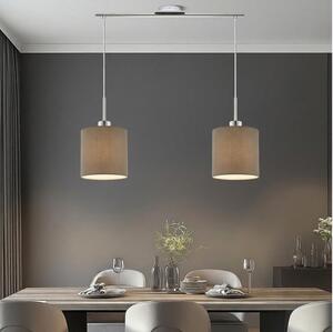 Eglo - LED Lustr na lanku TUNJA 2xE27/60W/230V taupe