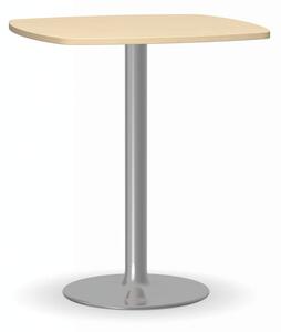 Konferenční stolek FILIP II, 660x660 mm, chromovaná podnož, deska bříza