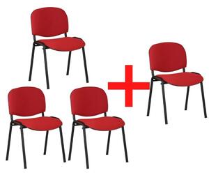 Antares Konferenční židle VIVA 3+1 ZDARMA, červená