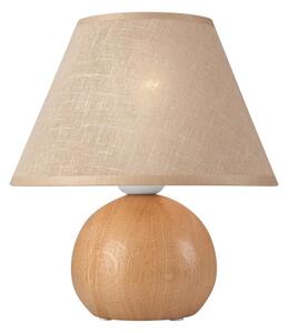 Stolní lampa JUTA 1xE27/60W/230V dub/béžová
