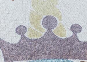Dětský kusový koberec Lucky 3613 white - 80 x 150 cm