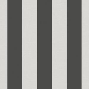 Vliesová tapeta na zeď, černo-bílá, pruhy, 9814-4, Essential Stripes, ICH Wallcoverings