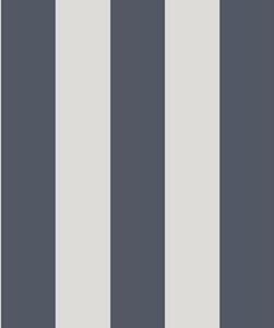 Vliesová tapeta na zeď, modro-bílá, pruhy, 9814-1, Essential Stripes, ICH Wallcoverings