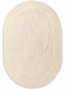 Hanse Home, Kusový koberec Jute Braided 106007 Ivory ovál, 160x230 ovál, béžová, chodba / předsíň