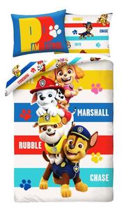 HALANTEX Povlečení Paw Patrol Stripe Bavlna, 140/200, 70/90 cm