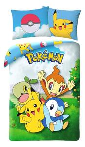 HALANTEX Povlečení Pokémon zahrada Bavlna, 140/200, 70/90 cm