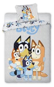 FARO Povlečení Bluey šedé Bavlna, 140/200, 70/90 cm