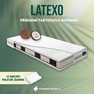 BENAB LATEXO přírodní taštičková matrace 90x190 cm Potah Medicott Silver 3D