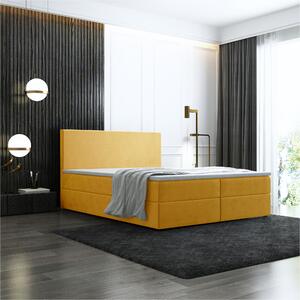 Box spring postel Bodie 140x200 cm žlutá