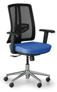 Kancelářská židle HUMAN, černá/modrá