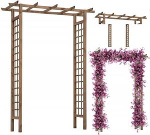 Rovná dřevěná zahradní pergola 153x200 cm Freesia
