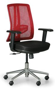 Kancelářská židle HUMAN, černá/červená