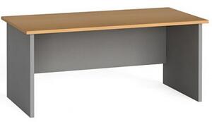 Kancelářský psací stůl PRIMO FLEXI, rovný 1800 x 800 mm, bílá/dub přírodní